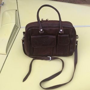 Leather Tooled Purse Made In Paraguay